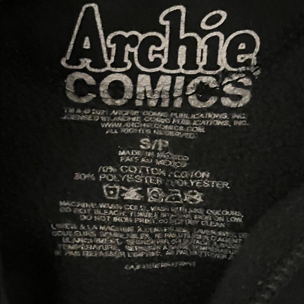 Y2K Archie Comics Black Long Sleeve Sweatshirt Size S - Picture 5 of 9